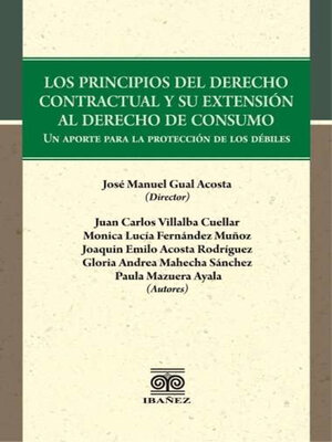 cover image of Los principios del derecho contractual y su extensión al derecho de consumo